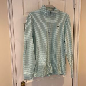 NWOT striped quarter zip